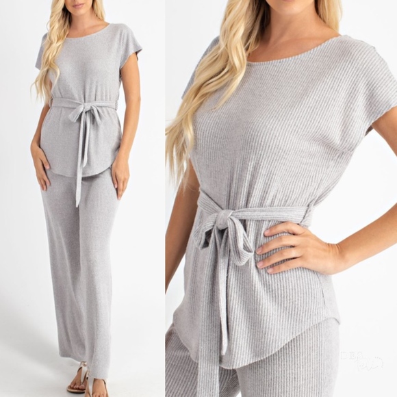 Des Feli Pants - Ribbed Lounge Set